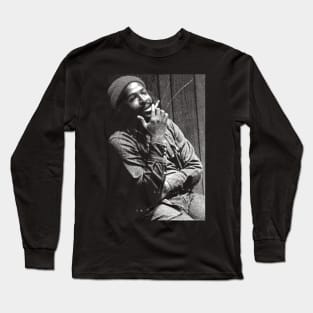 Marvin Gaye Smoking Vintage Long Sleeve T-Shirt